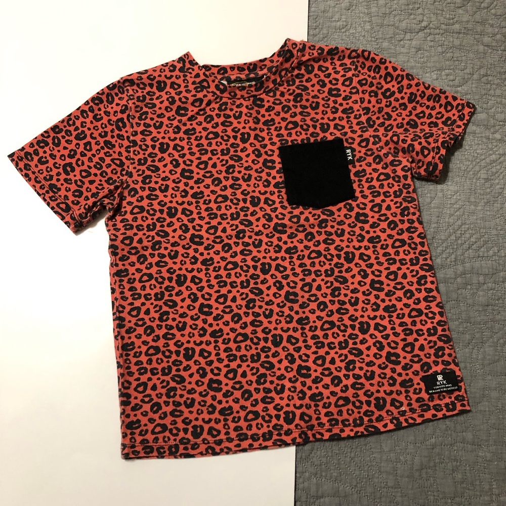 RYK Red Leopard Print Tee • 5/6